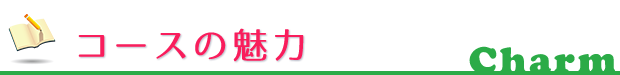 コースの魅力